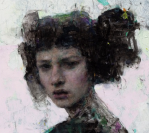 Ron Hicks painting of Odd Woman In
